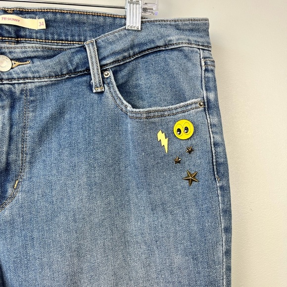 Levi’s 711 Embellished Skinny Jeans - Picture 3 of 5